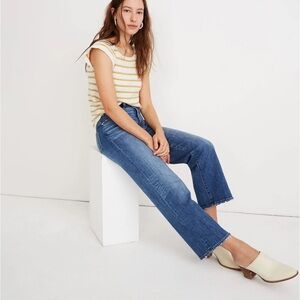 Madewell Slim Wide Leg Crop Jeans